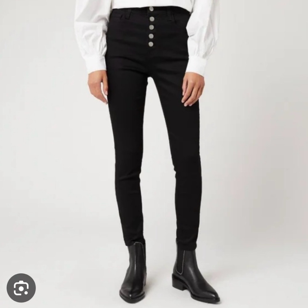 J Brand Lillie High Rise Denim Button Fly Vesper Wash, size 24